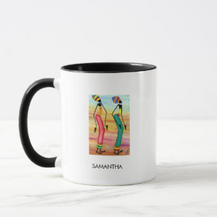 Waterverf African Art Inspirerend Walk Koffie Mok