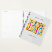 Waterverf Afrikaanse kunst, feestdans Planner (Display)