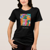 Waterverf, Afrikaanse kunst, Geweldige Joy Dance M Tri-Blend Shirt (Voorkant)