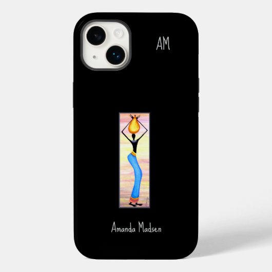 Waterverf, Afrikaanse kunst, Kokosolie Verkoper Case-Mate iPhone Case (Achterkant)