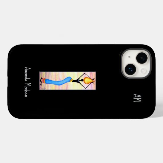 Waterverf, Afrikaanse kunst, Kokosolie Verkoper Case-Mate iPhone Case (Achterkant (horizontaal))