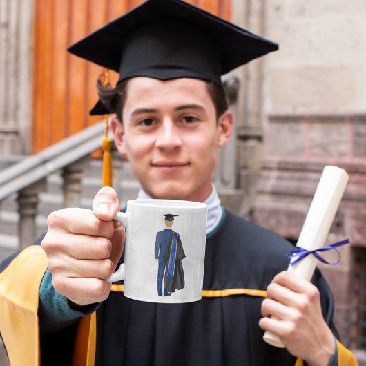 Waterverf Afstuderen Geraad en Pet Mok Jong Man