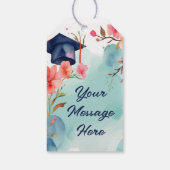 Waterverf Afstuderen viering Cadeaulabel (Achterkant)