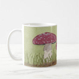 Waterverf Agaric-paddenstoelen Mok koffie