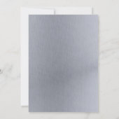 Waterverf Agate Wedding bij Navy en Silver Kaart (Achterkant)