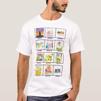 Waterverf agenda t-shirt