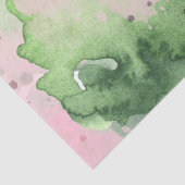 Waterverf AKA Pink Green Sorority Tissuepapier (Detail)