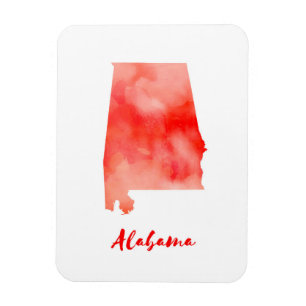 Waterverf Alabama Verenigde Staten Magneet