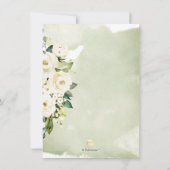 Waterverf Alabaster Rozen Brunch Bubble Kaart (Achterkant)