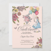 Waterverf Alice in ONEderland Birthday Kaart (Voorkant)