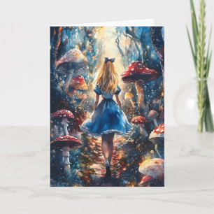 Waterverf Alice in Wonderland Kaart