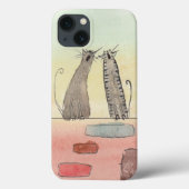 Waterverf Alley Cats Case-Mate iPhone Case (Achterkant)
