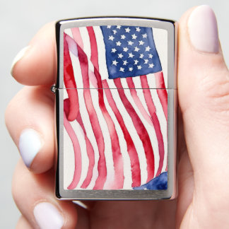 Waterverf Amerikaanse vlag