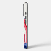 Waterverf Amerikaanse vlag Case-Mate iPhone Case (Achterkant / Links)
