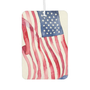 Waterverf Amerikaanse vlag Luchtverfrisser