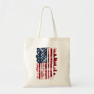 Waterverf Amerikaanse vlag Tas