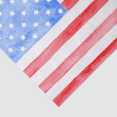 Waterverf Amerikaanse vlag Tissuepapier (Detail)