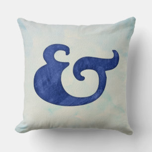Waterverf Ampersand Nautilus Tinten van Blauw Kussen