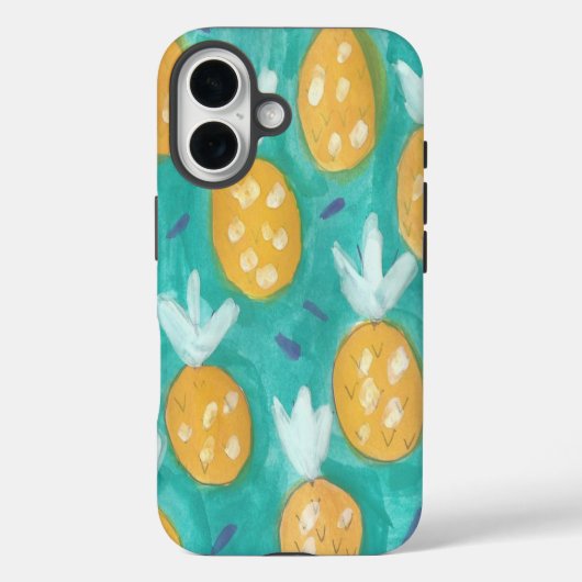 Waterverf anananas afdrukken Case-Mate iPhone case (Achterkant)