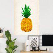 Waterverf anananas poster (Thuiskantoor)