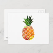 Waterverf ananas briefkaart (Voorkant / Achterkant)
