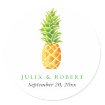 Waterverf ananas bruiloft