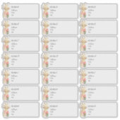 Waterverf Ananas Gast Adresetiketten Sticker (Voorkant)