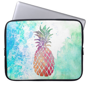 waterverf ananas laptop sleeve