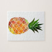 Waterverf ananas legpuzzel (Horizontaal)