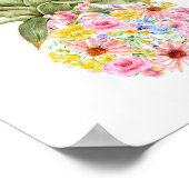 Waterverf Ananas Nursery Poster (Hoek)