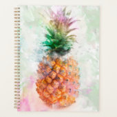 Waterverf ananas planner (Voorkant)