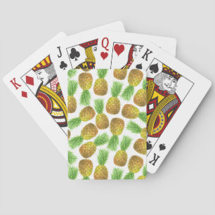 waterverf ananas speelkaarten