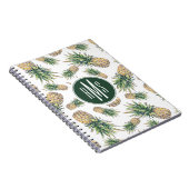 Waterverf ananasslepatroon notitieboek (Rechterzijde)
