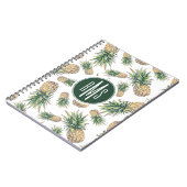 Waterverf ananasslepatroon notitieboek (Linkerzijde)