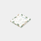 Waterverf ananasslepatroon post-it® notes (Schuin)