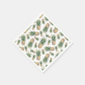 Waterverf ananasslepatroon servet (Hoek)