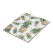 Waterverf ananasslepatroon tegeltje (Zijkant)