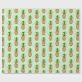 waterverf ananastekening cadeaupapier (Vlak)