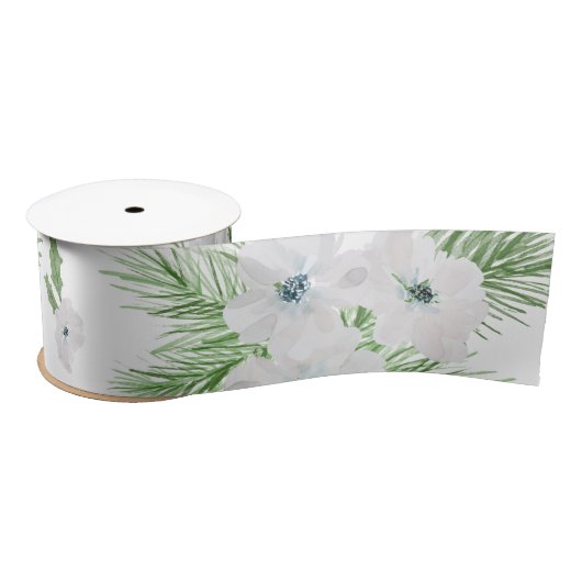 Waterverf-anemon- en -spar-patroon lint (Spoel)