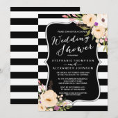 Waterverf Anemone Blooms Couples Wedding Shower Kaart (Voorkant / Achterkant)