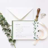 Waterverf Anemone & Dusty Green Eucalyptus RSVP C