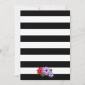 Waterverf Anemone Floral sla de Datum fotokaart op Save The Date (Achterkant)