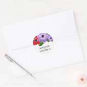 Waterverf Anemone Floral Wedding Favor Sticker (Envelop)