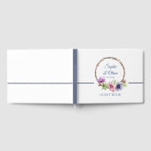 Waterverf Anemone Flower Wedding Gastenboek (Volledig)
