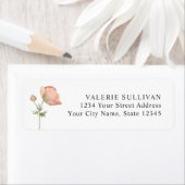 Waterverf Anemone Pastel Botanisch Etiket (Insitu)