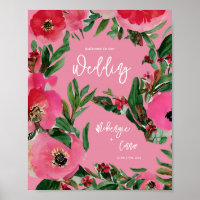 Waterverf Anemone Pink Weddenschap Welkom