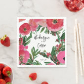 Waterverf Anemone Wedding Servet (Insitu)