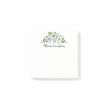 Waterverf Anemones Blue Flowers Whimsical