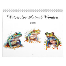 Waterverf Animal Wonders, op maat Kalender