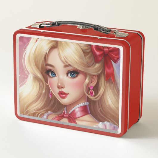 Waterverf Anime Metal Lunchbox (Achterkant)
